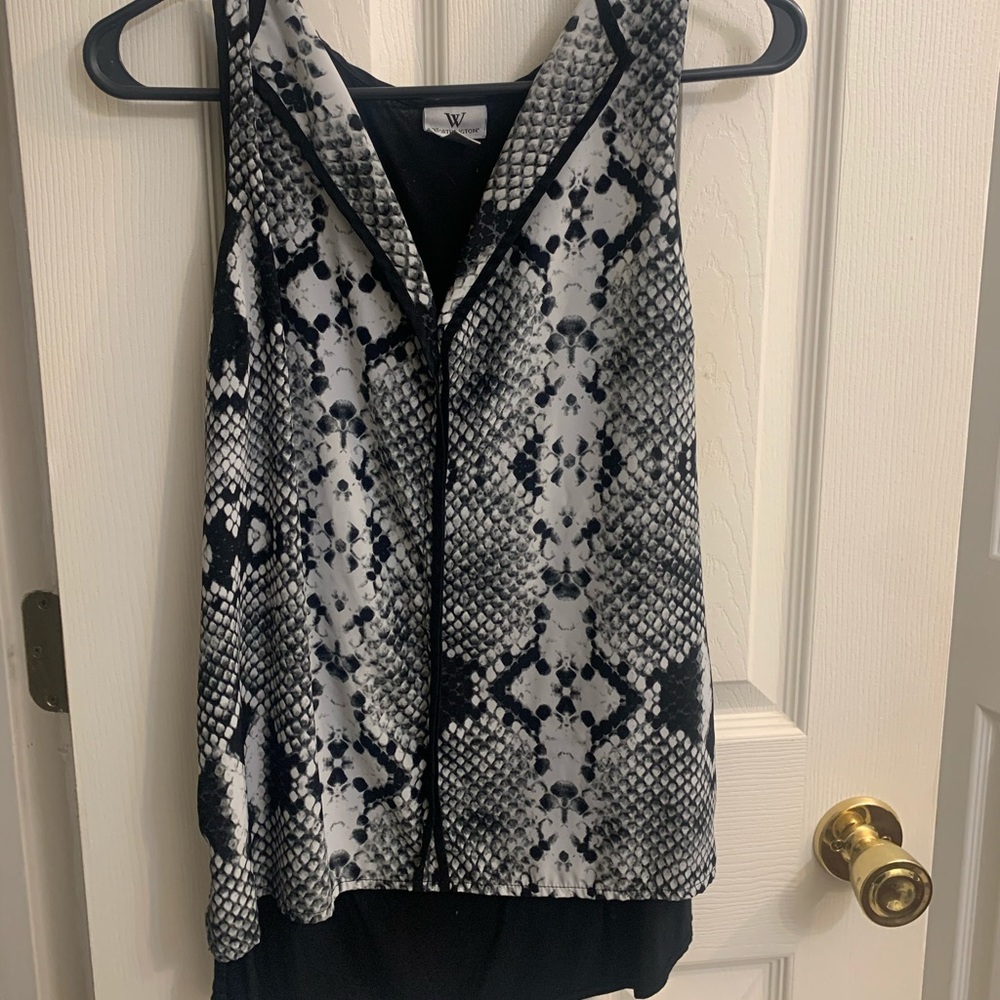Snake skin tank top